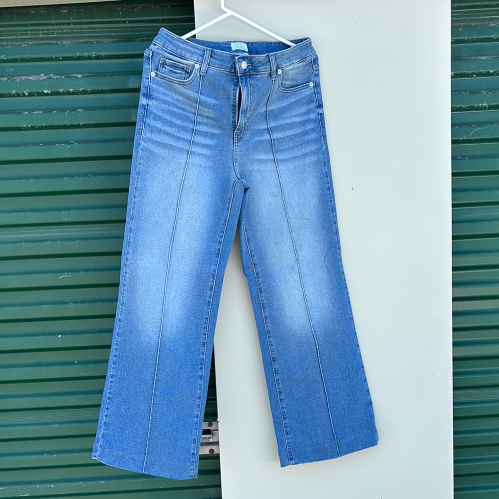 Time and Tru Blue Flare Wide Leg Jeans